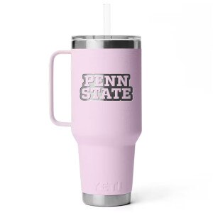 Yeti cherry blossom 42oz mug with straw and Penn State